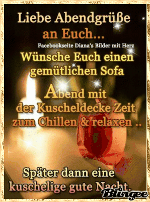 Ich wunsche euch ein schonen abend