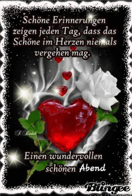 Ich wunsche euch ein schonen abend