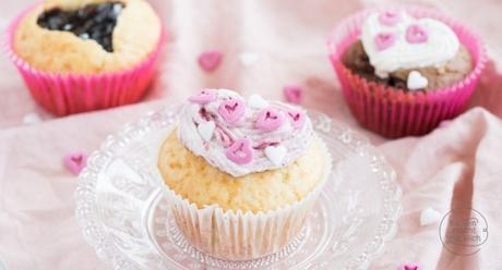 Valentinstag herz muffins