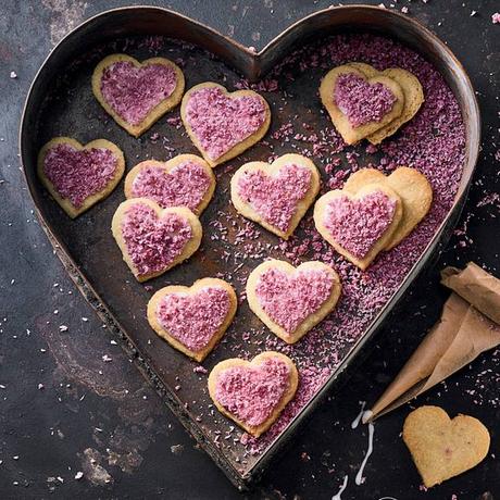 Valentinstag herz muffins