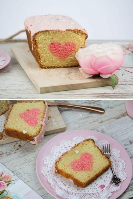 Valentinstag herz muffins