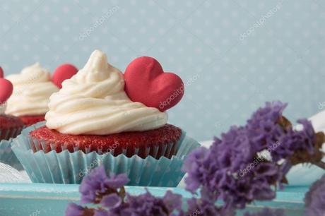 Valentinstag herz muffins