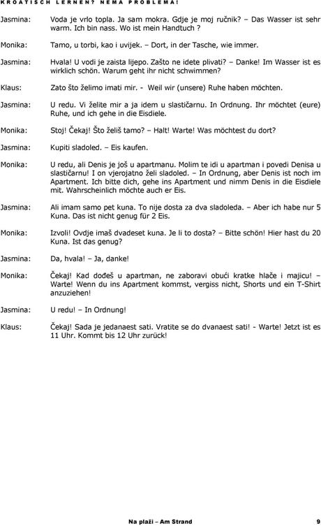 Ich wunsche dir eine gute nacht kroatisch