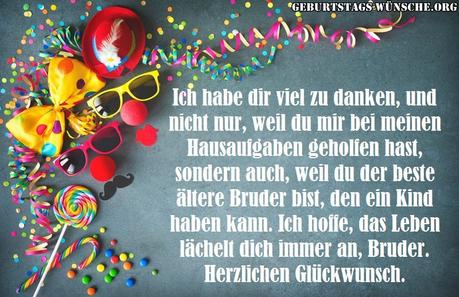 Geburtstagswunsche fur den liebsten bruder