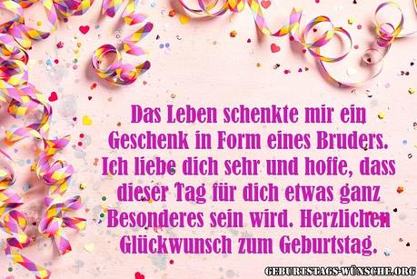 Geburtstagswunsche fur den liebsten bruder
