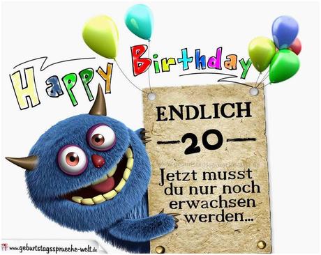 Geburtstagbpruche zum 20