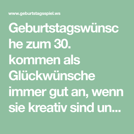 Geburtstagswunsche kreativ