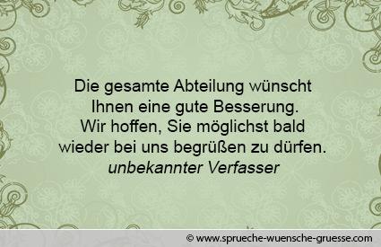 Herzliche wunsche zur genesung