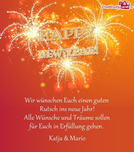 Ich wunsche guten rutsch ins neue jahr