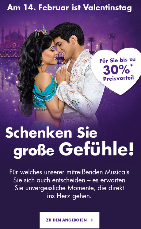 Musical tickets valentinstag