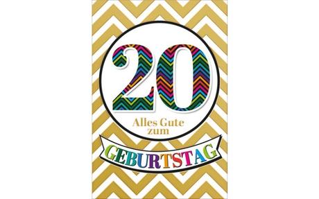 Text karte 20 geburtstag