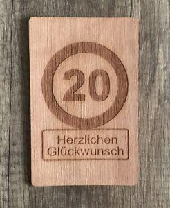 Text karte 20 geburtstag