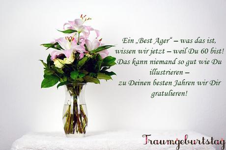 Geburtstagswunsche zum 60 geburtstag einer frau