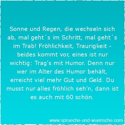Kurze geburtstagswunsche zum 60