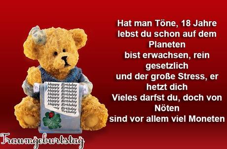 Gluckwunsche zum 18 geburtstag auto