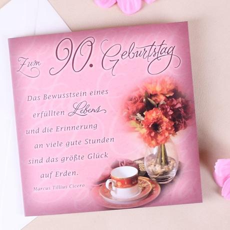 Text fur karte 90 geburtstag