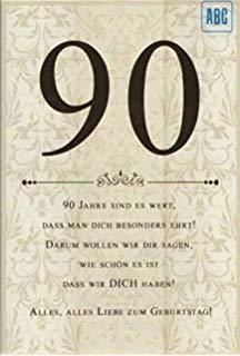 Text fur karte 90 geburtstag