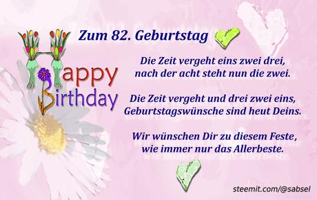 Reime verse geburtstag