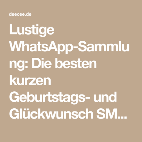 Lustige geburtstagbpruche sms