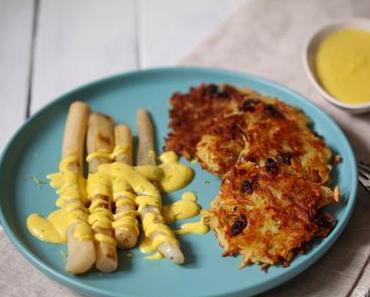Winterspargel essen: Schwarzwurzel mit veganer Sauce Hollandaise