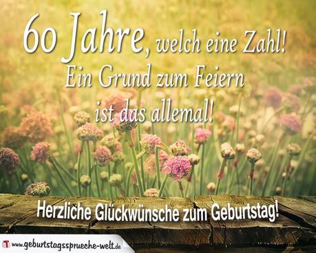 Geburtstag spruche 60 frau