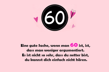 Geburtstag spruche 60 frau