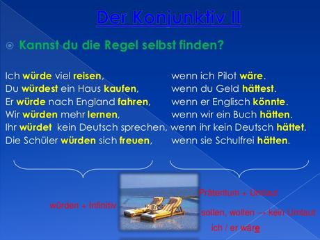 Ich wunsche konjunktiv