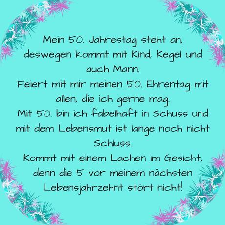 Text zum 50 geburtstag einer frau