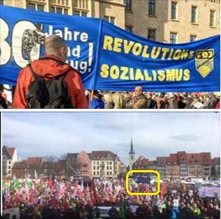 Erfurt: Linke aus der gesamten Republik demonstrieren gegen Demokratie und Freiheit
