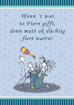 Spruche zum 50 geburtstag plattdeutsch