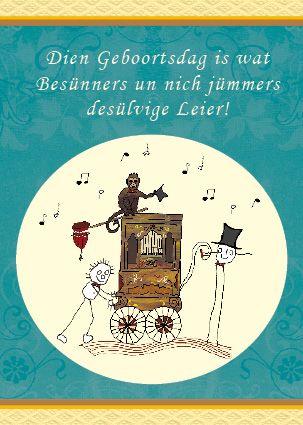 Spruche zum 50 geburtstag plattdeutsch