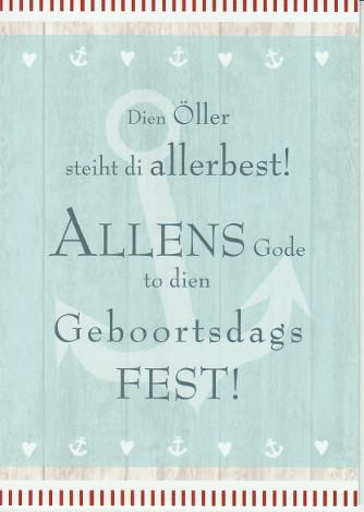 Spruche zum 50 geburtstag plattdeutsch