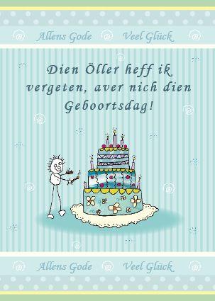 Spruche zum 50 geburtstag plattdeutsch