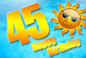 Gluckwunsche zum 45 geburtstag sohn