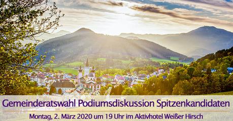 Podiumsdiskussion der Gemeinderatswahl-Kandidaten in Mariazell