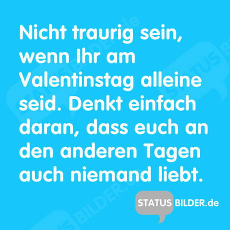 Am valentinstag allein