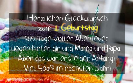 Gluckwunsche zum 1 geburtstag von den paten