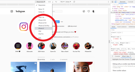 Instagram: Nachrichten am PC versenden