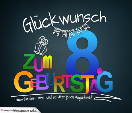 Geburtstagswunsche zum 8