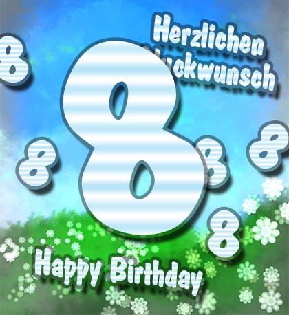 Geburtstagswunsche zum 8