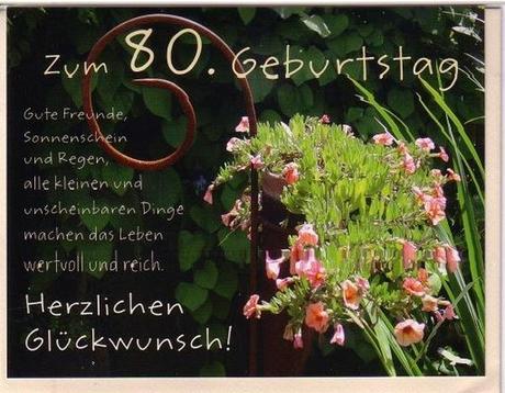 Gluckwunsche zum 80 geburtstag freund