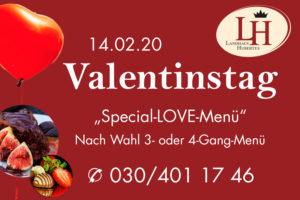 Valentinstag menu berlin