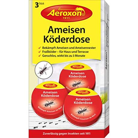 Aeroxon - Ameisen-Köder - bekämpft das ganze Ameisennest, 1er pack (3 stück)