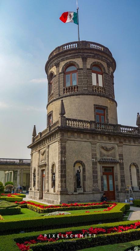 Das Schloss Chapultepec in Mexiko-Stadt