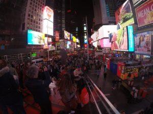Times Square mit der GoPro aufgenommen