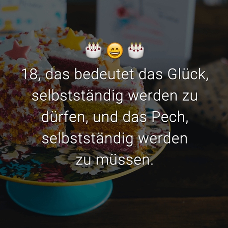 Freche geburtstagbpruche zum 18