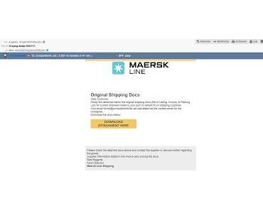 Shipping details von Maersk Line Shipping