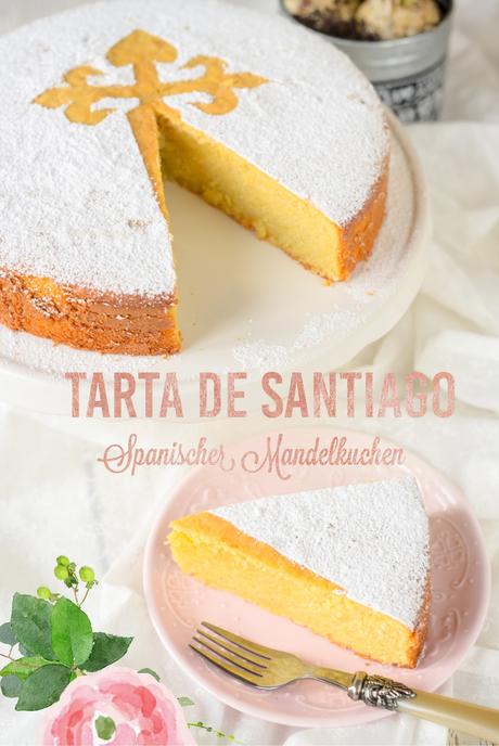 Spanischer Mandelkuchen Tarta Santiago