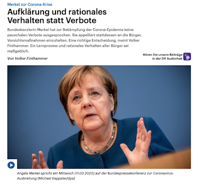 Merkel widersetzt sich WHO Empfehlungen