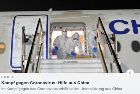COVID-19 | Medizinische Fachkräfte aus China fliegen nach Italien